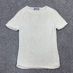 Wallis Sweater Womens 10 Short Sleeve Open Knit Crewneck Lightweight